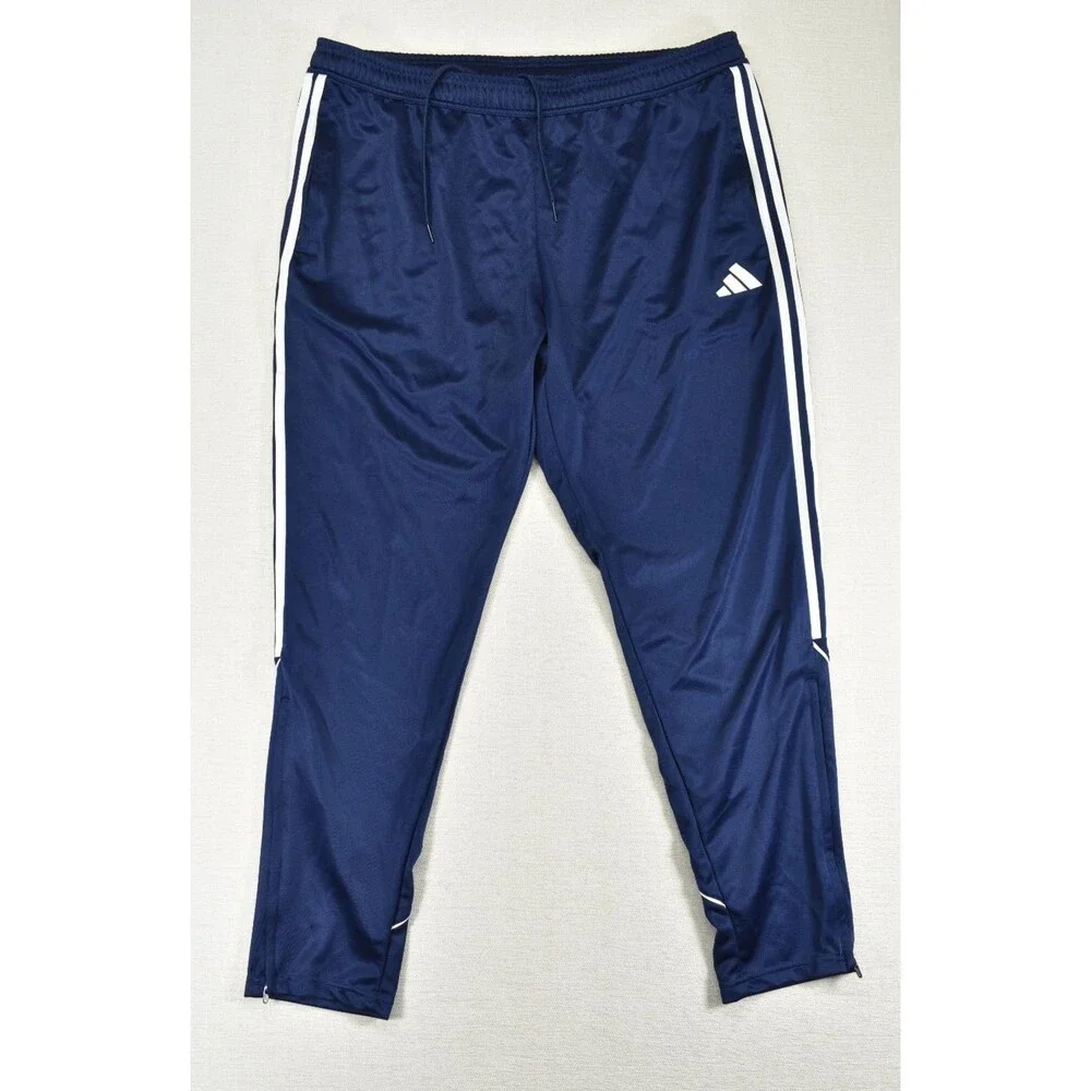 Adidas Mens Tiro League Pants Tapered Zip Bottom Team Navy Blue 2XL Soccer Pant